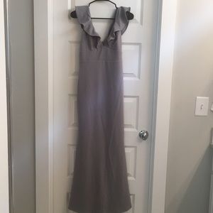 Formal grey gown